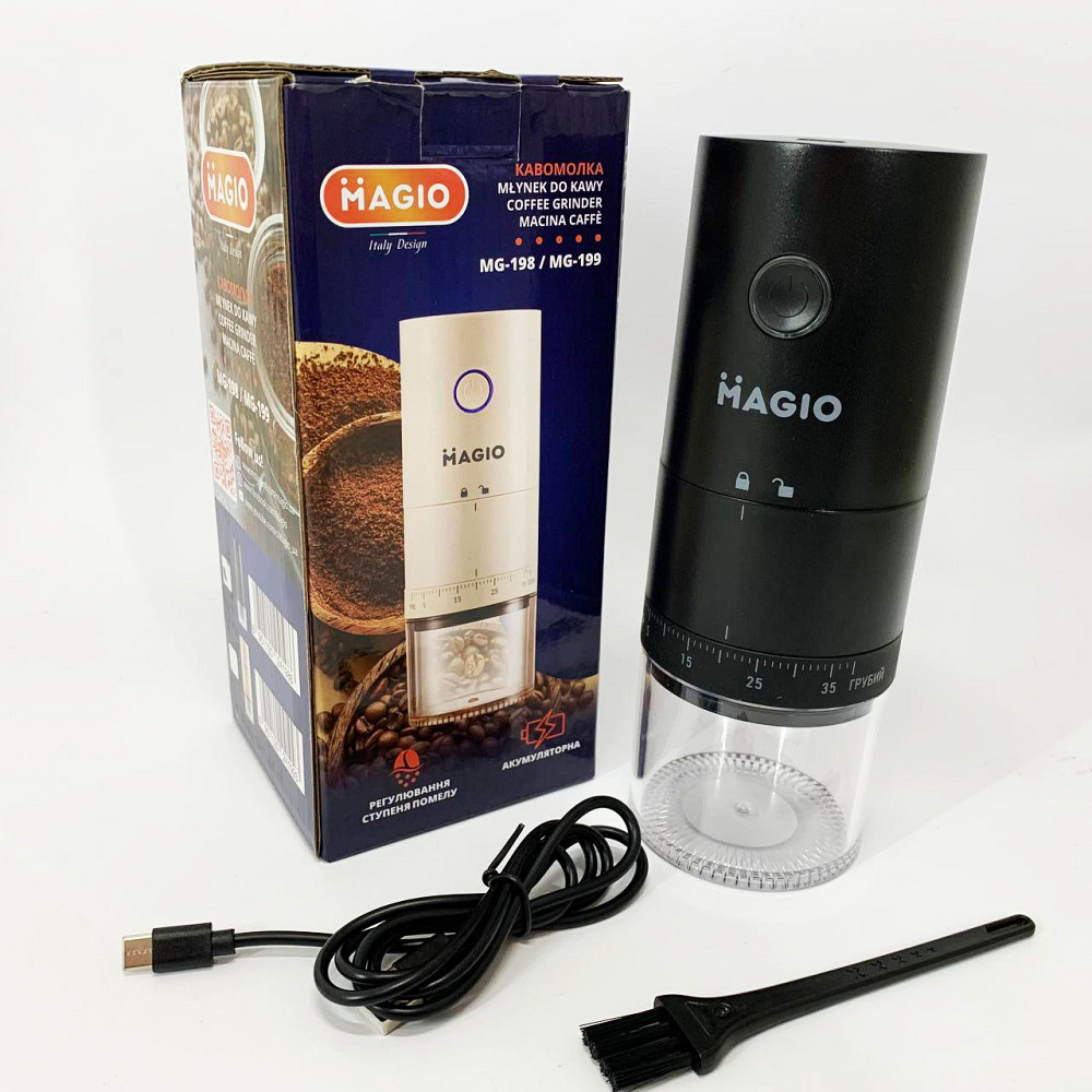 Мельница для кофейных зерен Magio MG-198, Кавомолка для кофе, Бытовая кофемолка стационарная UW-66 Львов - изображение 19