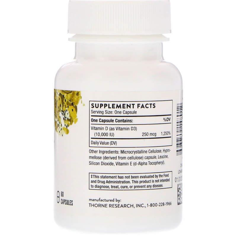 Вітамін Д Thorne Vitamin D 10 000 60 капсул Київ - фото 2