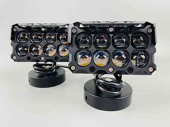 Фара LED 47W комплект, біле та жовте світло, 8 лінз Мукачево