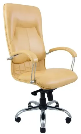 Офісне Крісло Керівника Richman Nicosia Titan Gold Beige Хром М2 AnyFix Бежевий Київ
