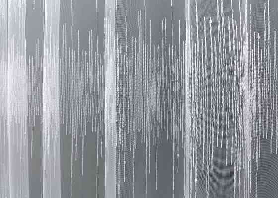 Тюль VR-Textil 1730т Фатин з вишивкою Холодний білий 400х270 см (42-0844) Київ