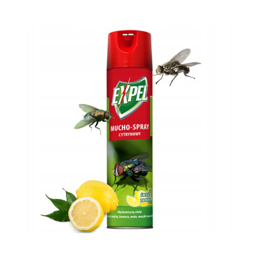 Аерозоль від мух, комарів, молі, мушок Expel цитрусовий, 400 мл Київ - фото 2