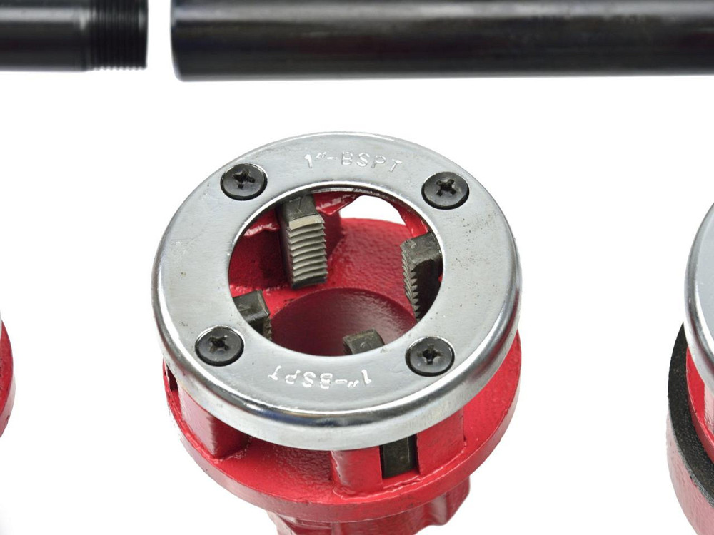 Трубний плашкотримач з храповим механізмом "GeKo" в комплекті з клупами 4 шт. 1/2"-1.1/4" Київ - фото 3