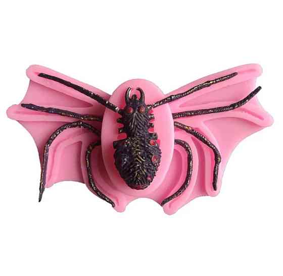 Молд силиконовый Паук 85 на 165 мм розовый Киев