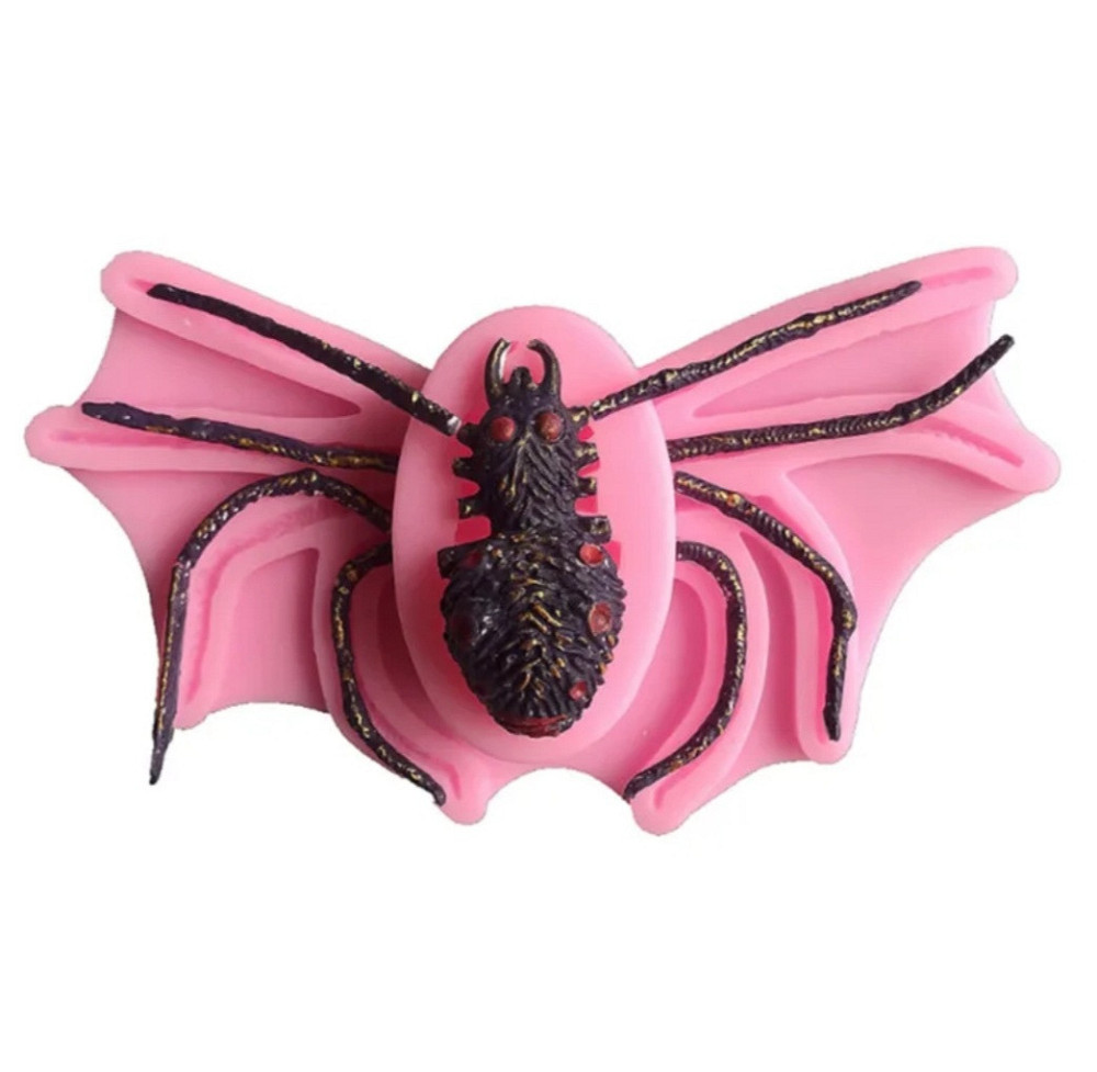 Молд силиконовый Паук 85 на 165 мм розовый Киев - изображение 6