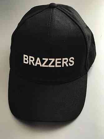 Чорна бавовняна Кепка/Бейсболка з написом BRAZZERS Чернівці