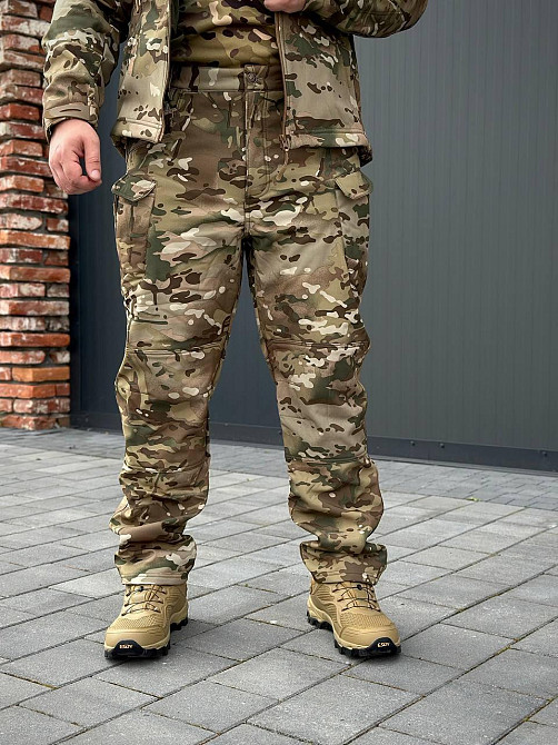 Штурмовий костюм мультикам для військових, демісезонна форма ЗСУ, софтшелл комплект штани куртка Львів - фото 9