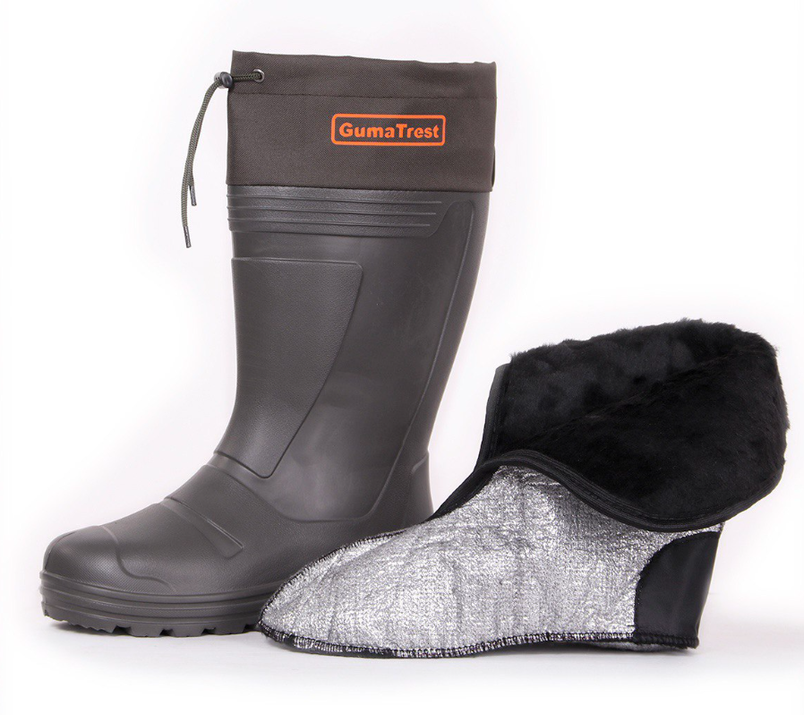 Чоботи зимові для риболовлі до -50 °C EVA з фольгованим вкладнем ГумаТрест E-05/Сапоги гумові Кривий Ріг - фото 2