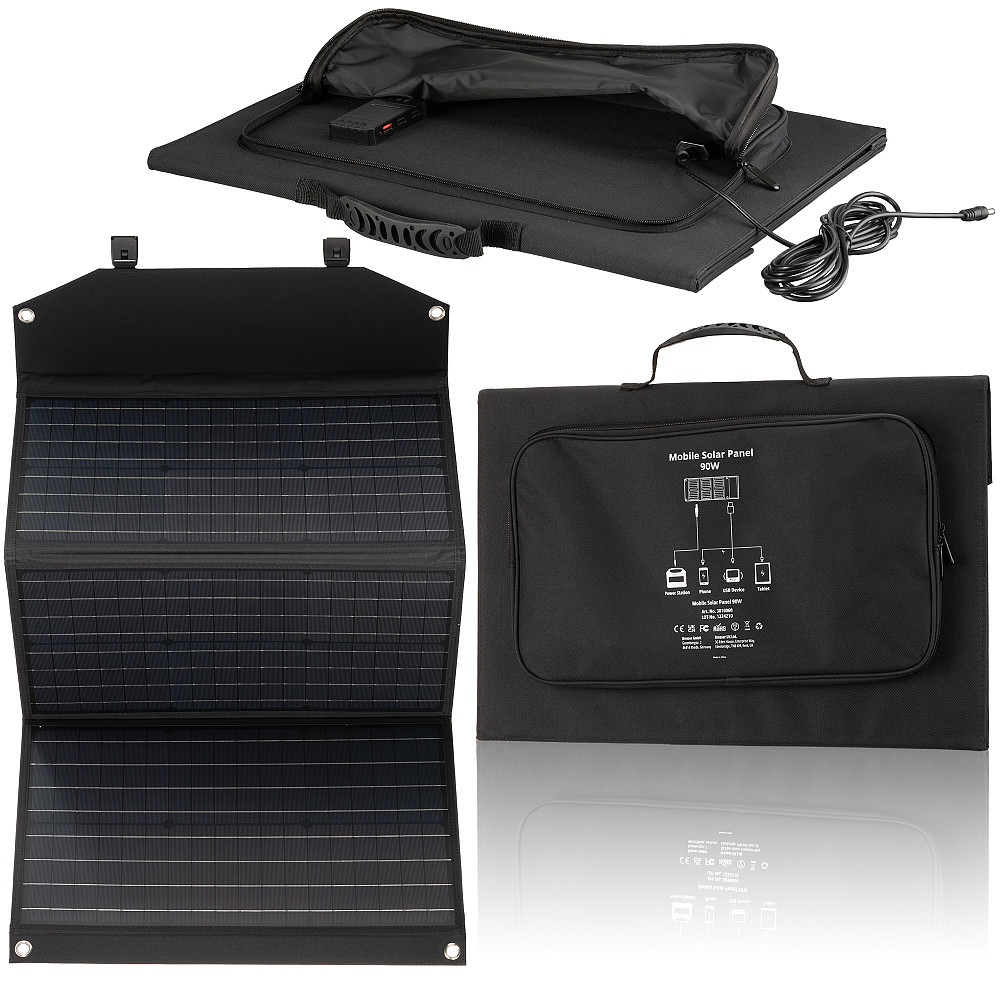 Портативний зарядний пристрій сонячна панель Bresser Mobile Solar Charger 90 Watt USB DC (3810060) Київ - фото 7