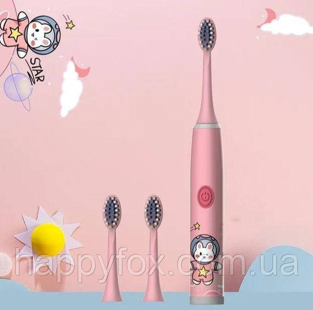 Дитяча електрична зубна щітка з 2 насадками Львів - фото 1