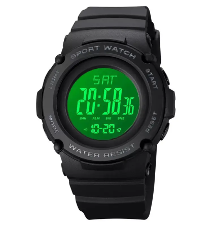 Спортивний наручний годинник Skmei 1957 (Чорний з білим циферблатом) Вінниця