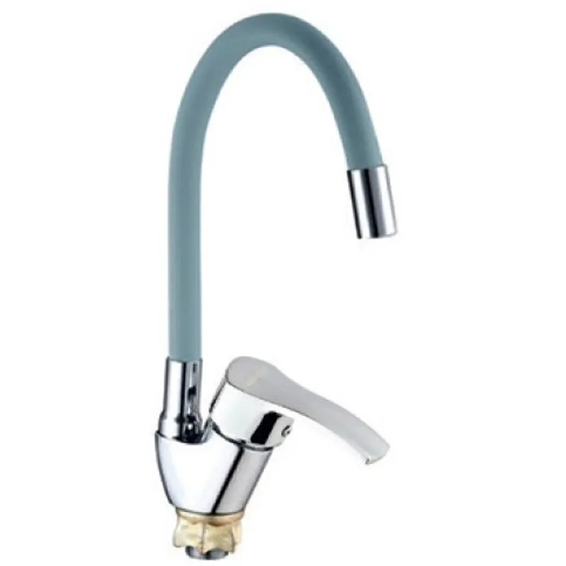 Змішувач для кухні Mixxus YUB4-279 Reflector Gray з сірим силіконовим виливом (MI6485) Київ - фото 1