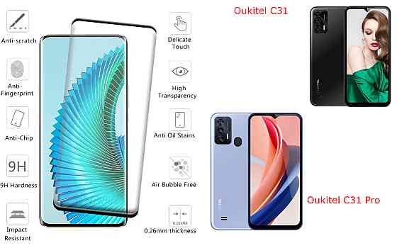 Захисне скло HyperGlass Pro для Oukitel C31, Oukitel C31 Pro – максимальна чутливість та захист Київ
