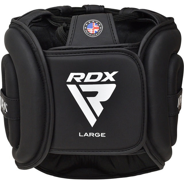 Боксерський шолом RDX AURA PLUS T-17 Black Golden (капа в комплекті) Кам'янське - фото 5