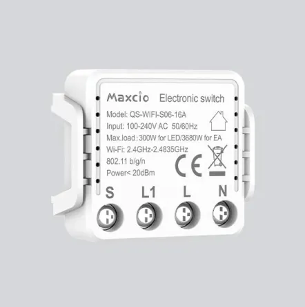 Розумний вимикач Maxcio QS-Wi-Fi-S06-16A Луцьк