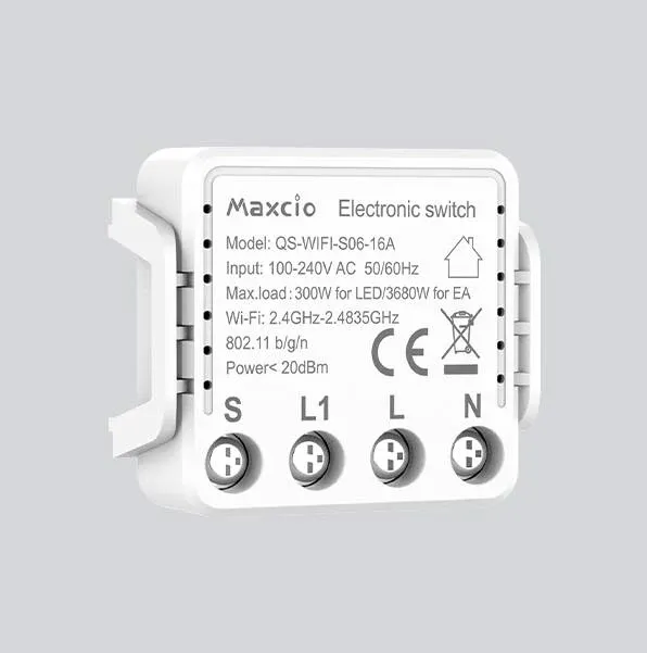 Розумний вимикач Maxcio QS-Wi-Fi-S06-16A Луцьк - фото 1