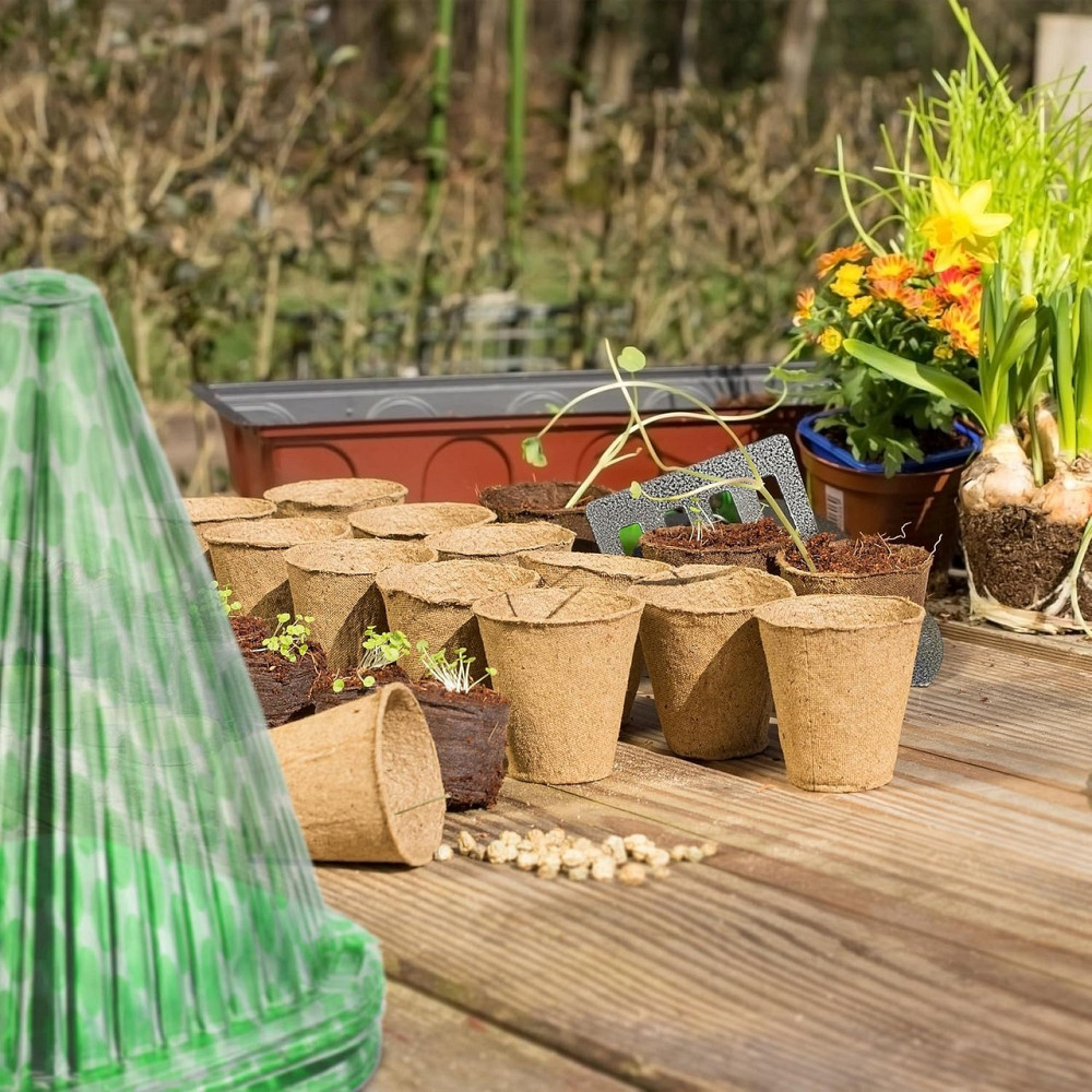 Набор конусов 5 шт,садовые пластиковые для сада и огорода защитные для рассады, зелени, цветов размер 19х22 см Каменец-Подольский - изображение 10