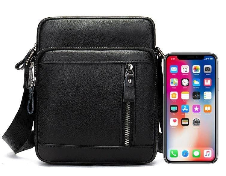 Сумка чоловіча Чорна (Vintage) Київ - фото 8