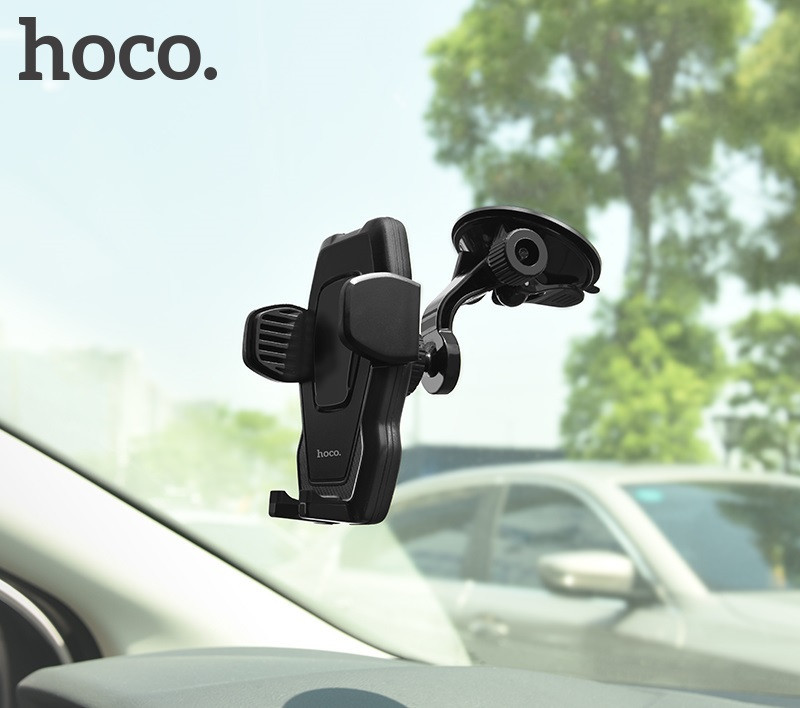 Автотримач для телефона HOCO CA31 cool run suction cup car holder Black Киев - изображение 7