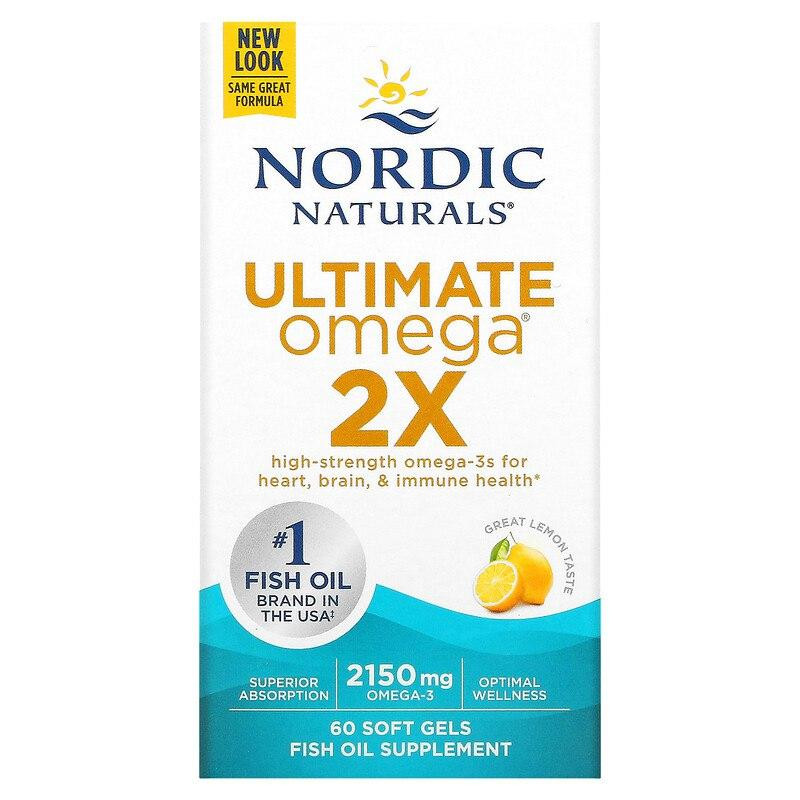 Омега Nordic Naturals Ultimate Omega 2x 60 капсул Лимон Київ - фото 2