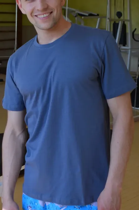 Футболка чоловіча Lans 12/001 M, Синій Київ - фото 1