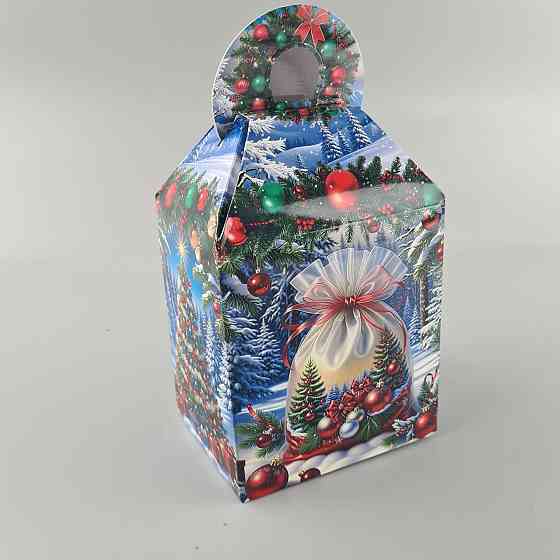 Новогодняя подарочная картонная упаковка для конфет (700грм) №231 