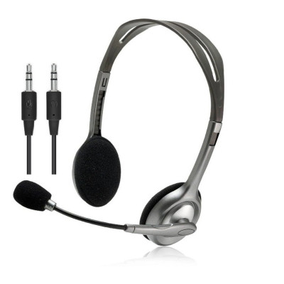 Навушники Logitech H110 Stereo Headset with 2*3pin jacks (981-000271) Вінниця - фото 1
