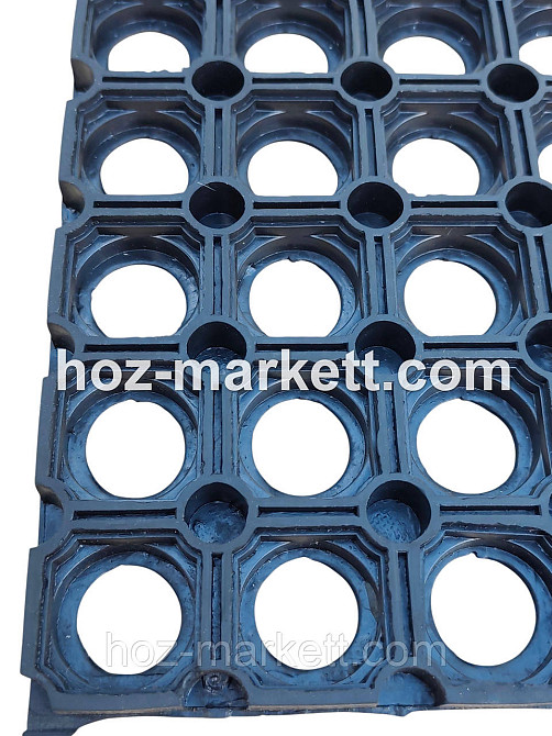 Коврик 100 см х 50 см х 1.5 см резиновый грязезащитный ячеистый сота Харьков - изображение 10