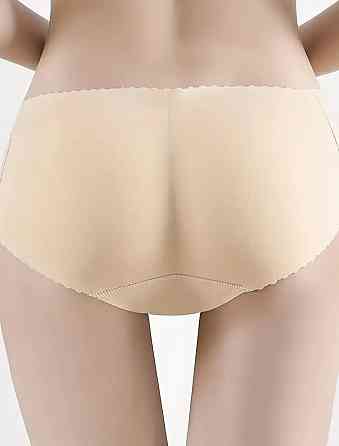 Труси з пушапом жіночі в сіточку безшовні бежевий 2XL(46р.) Київ