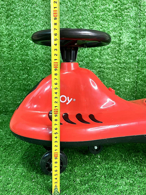 Каталка-толокар JOY колеса PU зі світлом музикою укр озвучка захисний ремінь спинка Червоний (TB-220-40) Чернигов - изображение 4