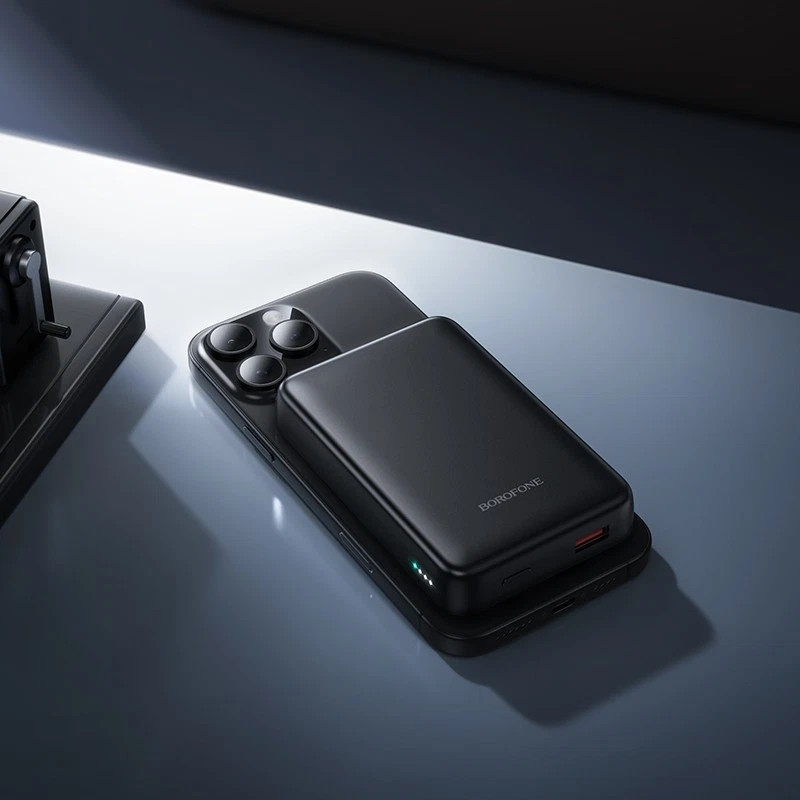 Павербанк 10000 mAh BOROFONE BJ82A Dawn PD20W швидка зарядка магнітний power bank повербанк Одеса - фото 15