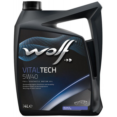 Моторна олива Wolf Vitaltech 5W-40 4л (8311192) Вінниця - фото 1