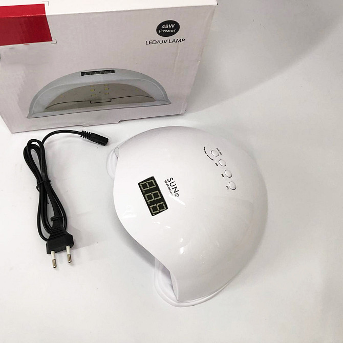 Led лампа для сушіння гель-лаків Sun 5 nail lamp FD93-1, Лампа для манікюру сенсорна EF-84 Одеса - фото 6