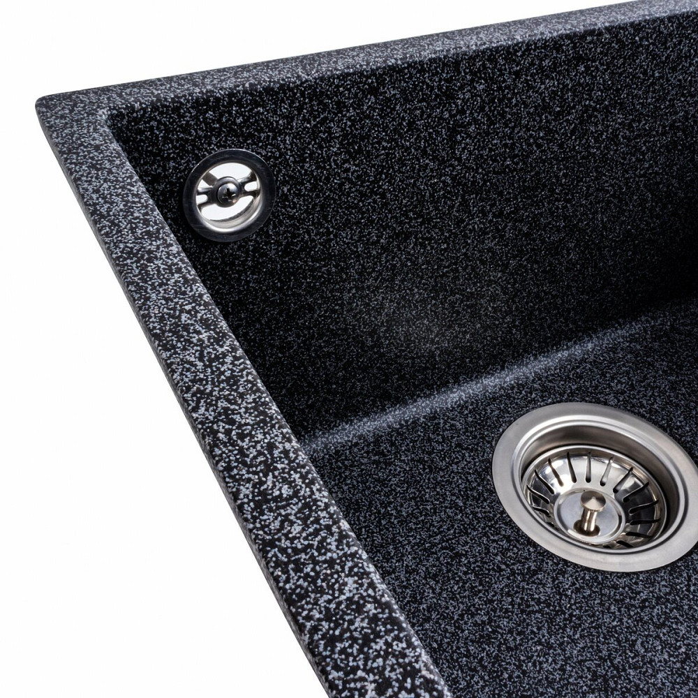 VALESO Гранітна мийка для кухні VALESO RUBA 4040 матова Графіт Київ - фото 5