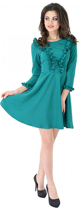 Стильное платье с оборочками (46) Киев - изображение 1