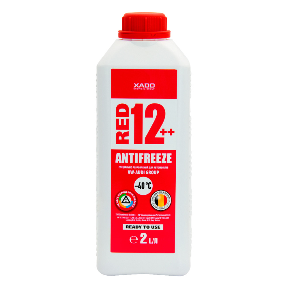 Антифриз Xado Antifreeze Red 12++ -40⁰С червоний готовий 2л Львів - фото 1