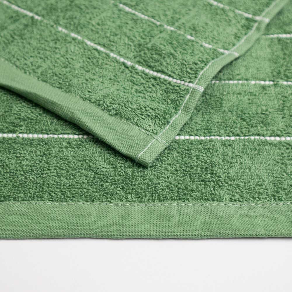 Махровое кухонное полотенце с полосками 30х50 см 400г/м2 GM Textile (Зеленый) Сумы - изображение 4