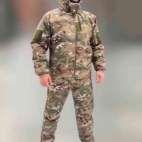 Зимний костюм Softshell тактический с мембраной на -20, Мультикам, размер M, костюм софтшелл зима для военных Solmir Киев