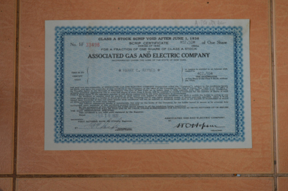 Акция. США. 1931 год №33498 (Г-1.54) Полтава - изображение 1