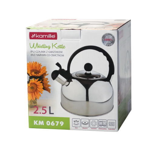 Чайник 2,5л зі свистком 0679 KAMILLE Житомир - фото 5