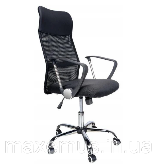 Офисное кресло операторское для персонала Bonro Manager с системой качания кресло для офиса компьютерное черное Мостиска - изображение 9