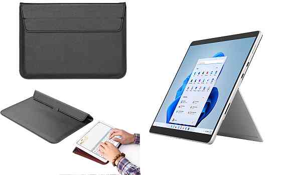 Чохол-конверт VitoCase для Microsoft Surface Pro 8, Pro 9, з функцією підставки для планшета Чорний Київ