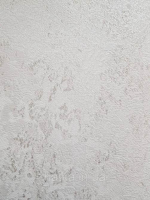 Шпалери метрові вінілові на флізеліні Sintra Structure під венеціанську штукатурку світло-сірі зі сріблом 406748 Київ - фото 2