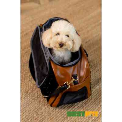 Переноска для животных MISOKO&CO 45x20x30 см черно-коричневая (YIWUMSK70152) Винница