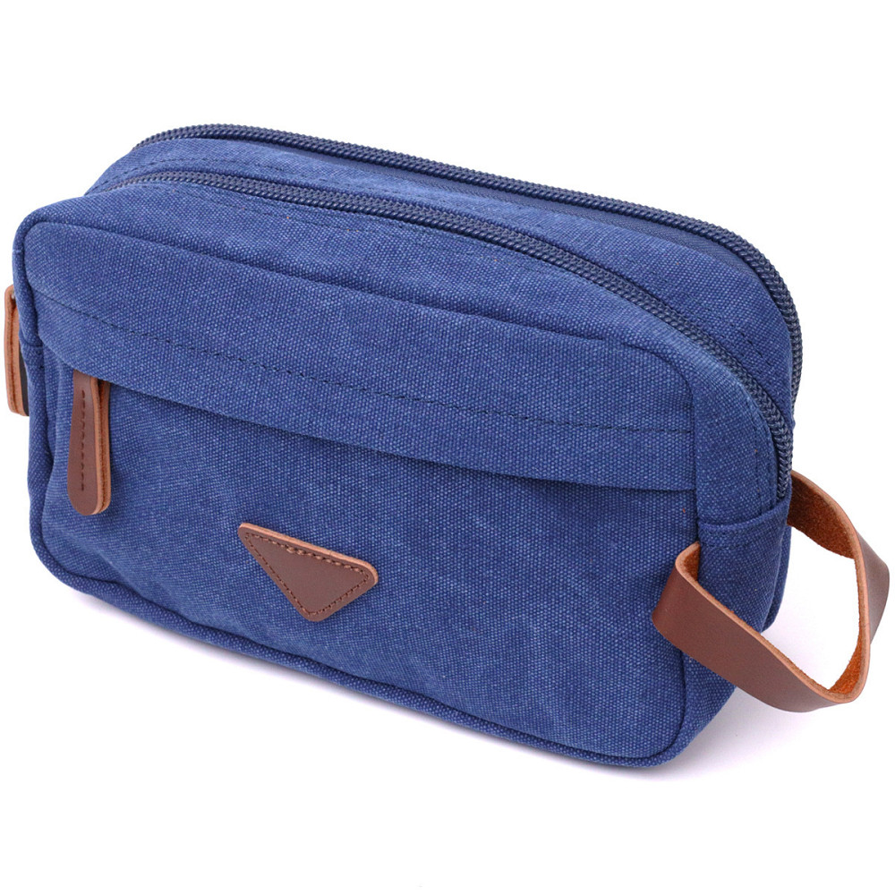 Удобная барсетка для мужчин на два отделения из качественного текстиля Vintage 22234 Синий Киев - изображение 1