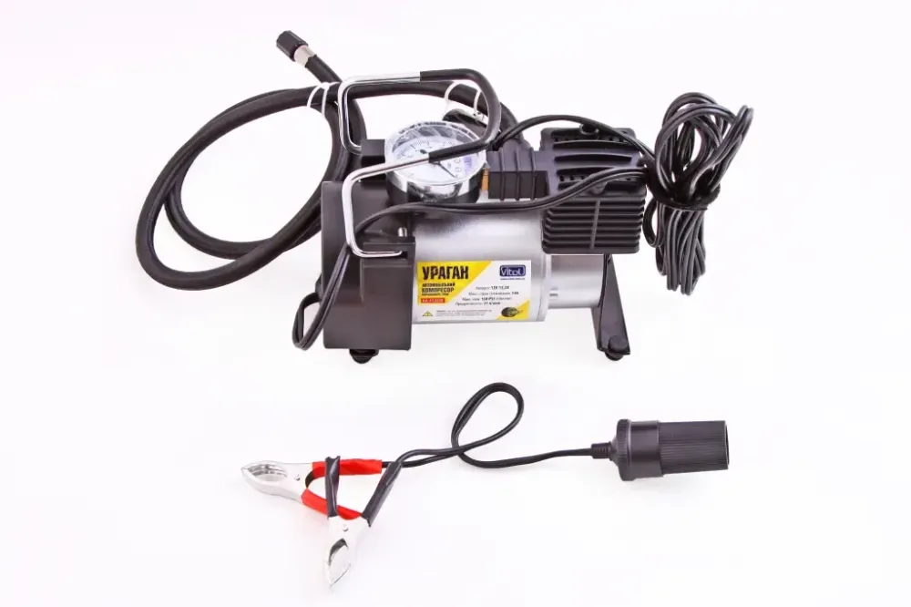 Компресор 190Вт/150psi/37л Vitol в прикур./ На затисках Ураган Вінниця - фото 2