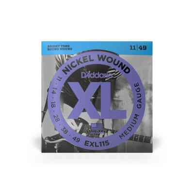 Струны для гитары D'Addario XL Nickel Wound Medium (11-49) (EXL115) Винница