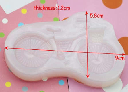 Молд силиконовый Велосипед 58 на 90 мм белый Киев - изображение 3