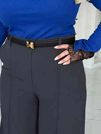 Широкі брюки палаццо "Parker" | Батал Графіт, 50-52 Київ