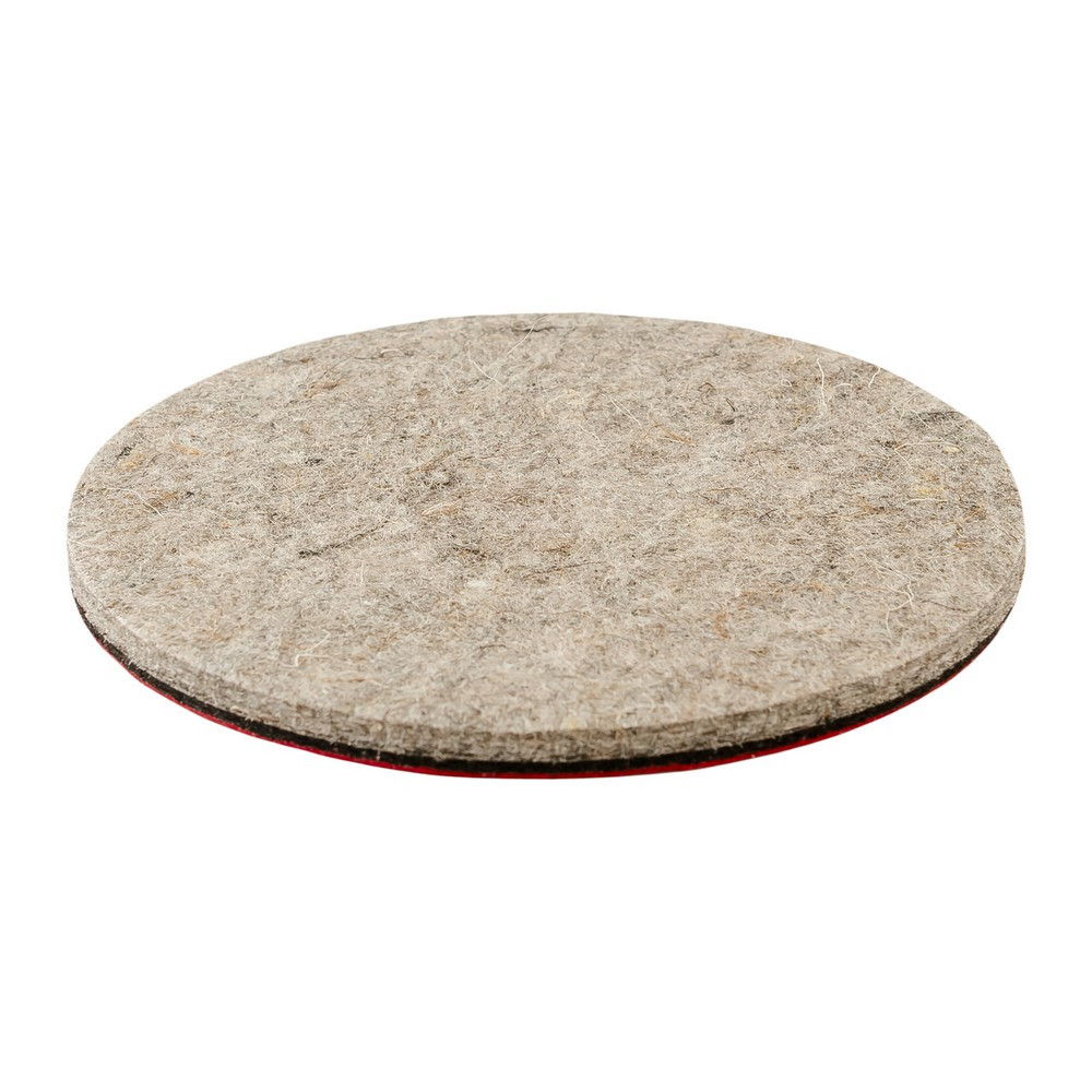 Круг полірувальний MASTERTOOL на липучці з натуральної повсті жорсткий вологостійкий 6 мм Ø 150 мм набір 5 шт 08-9615 Коломыя - изображение 7